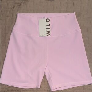 Willow Soft Pink High-Rise Bike Shorts